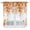 Orange, variant on Swag Valance Curtains for Windows, Orange Eucalyptus Leaves Light Filtering Kitchen Curtains with Rod Pocket, Spring Summer Botanical Window Treatment Valances for Living Room, 36x45 - 2 PCS