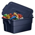 thumbnail image 5 of Open Box Rubbermaid Roughneck 3 Gal Storage Tote Container, Blue (6 Pack), 5 of 7