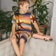 thumbnail image 4 of Balery Starfish Sunset Sea Beach Conjunto de Pijama Infantil de Manga Corta con Estampado – Ropa de Dormir de Algodón Suave-XX-Large, 4 of 6