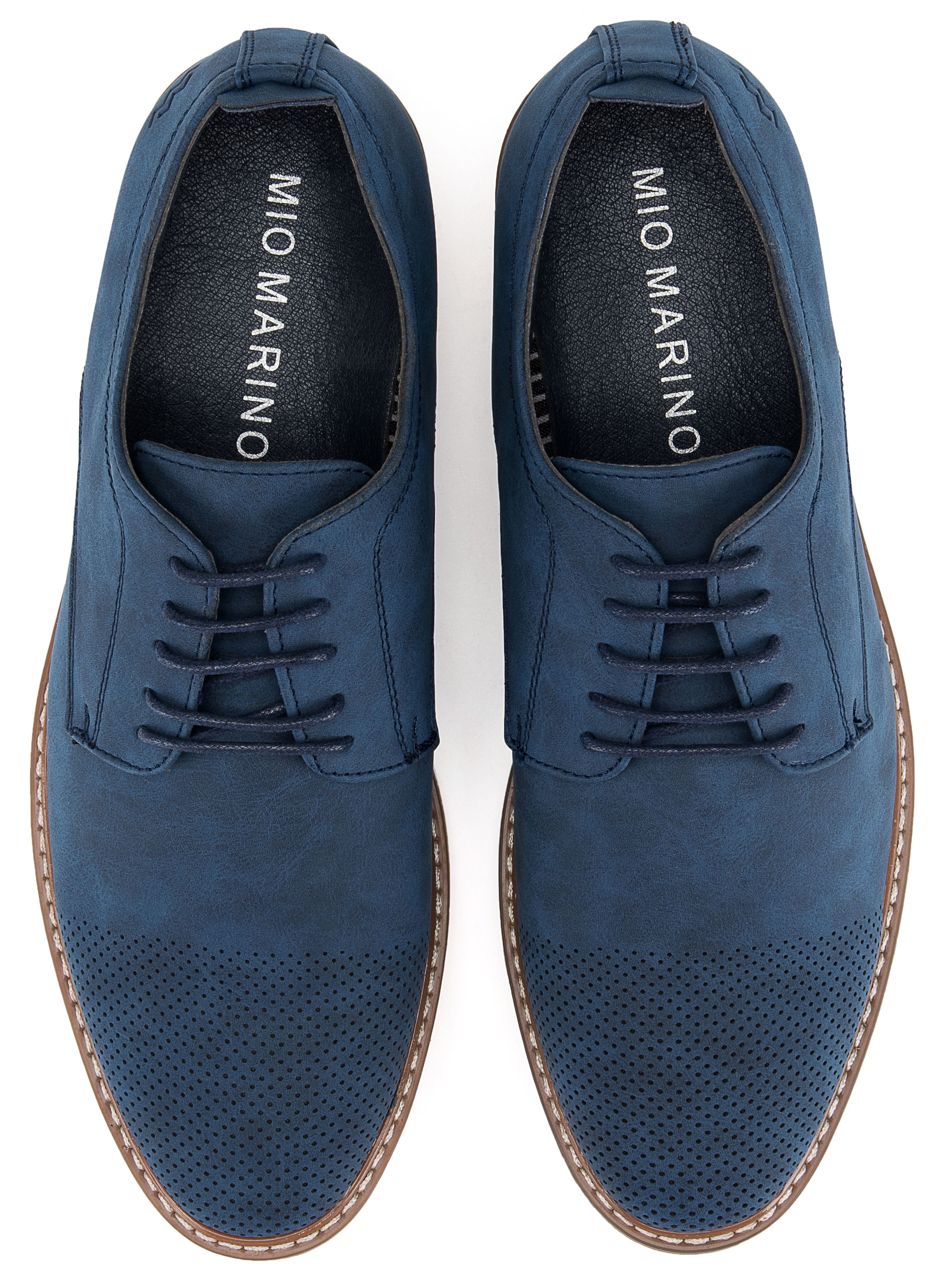 Mio Marino Men's Casual Oxford Suede Dress Shoes