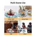 thumbnail image 2 of 13 Inch Round Placemats Set of 6, Teal Green Sea Turtle Non Slip Heat Insulation PP Table Mats, Coastal Summer Beach Seaweed Washable Place Mats for Kitchen Dining Party Table Decor, 2 of 7