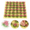 thumbnail image 2 of Miangastore Model Railway Grass Static Flower Tuft Rosy Plastic 36Pcs 10x10x0.8in, 2 of 8