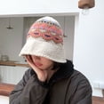 thumbnail image 2 of COCOpeaunt Fashion Autumn Winter Knitted Bucket Hats Female Bucket Hat for Women Girl Thickened Soft Warm Fishing Cap Outdoor Lady Present, 2 of 6