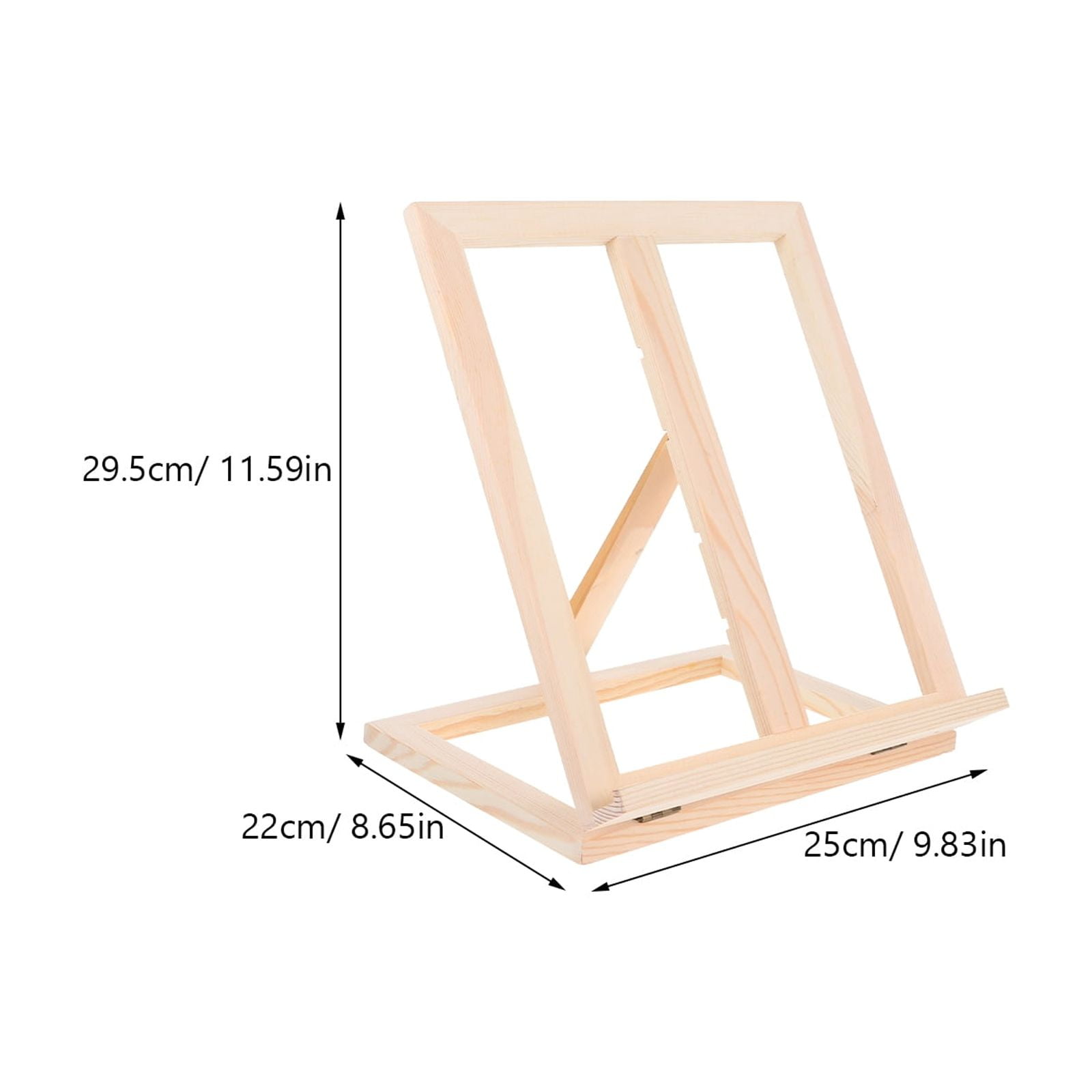Raindrops  Easel Stand for Books Adjustable Wood Painting Student Khaki