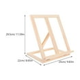 thumbnail image 2 of Hemoton Portable Wooden Tabletop Easel Adjustable Height Art Stand for Painting and Display Foldable and Sturdy Wood Desktop Holder for Oil and Watercolor, 2 of 8