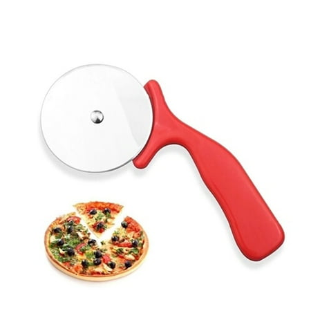 

Red Pizza Cutter 1 Stainless Steel Knife Cake Tools Pizza Wheel Scissors Ideal for Pizza Pies Waffle Dough Cookies