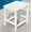 White, variant on KINGYES 2-Tier Outdoor Side Table, HDPE All Weather Adirondack Small Patio Tables, For Garden Balcony Pool Indoor, White