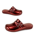 thumbnail image 4 of Hot Chocolate Design Chrome Crush Crimson Clog for Women , Size 7, 4 of 5