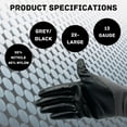 thumbnail image 3 of Nitrile Dipped Industrial Nylon Work Gloves, Cut/Abrasion Resistant Multi-Purpose Nitrile Coated Gloves, Grey, 3 of 5