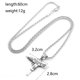 thumbnail image 3 of Colgante de hip hop punk para hombre Collares colgantes M9 personalizados de acero inoxidable chapado en oro de 18 quilates con cadena de 22 pulgadas TUNC Sencillez, 3 of 3