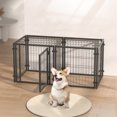 thumbnail image 1 of 47.2 "Caja de perro para perros pequeños y medianos grandes, cachorro de perro playpen para patio uso interior al aire libre, perro de la jaula de mascotas, 1 of 5