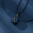thumbnail image 3 of Crystal Heart Cremation Urn Pendant Necklace for Cremation Ashes Urn Necklace Lockets for Ashes of Loved One, 3 of 6