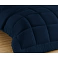 thumbnail image 4 of 5 Piece New Fluffy Pattern Comforter Set, 800 TC, 100% Egyptian Cotton, Full/Queen Size Navy Solid, 4 of 6