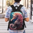 thumbnail image 2 of Easygd Ocean Seahorse Versatile and Stylish Backpack: Comfort, Storage, and Durability for College,Work, Travel, and Everyday Use, 2 of 8