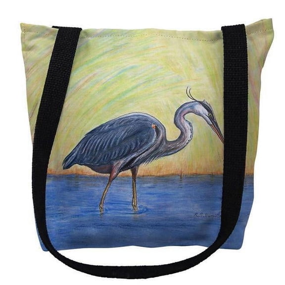 Blue Heron Small Tote Bag 13x13 16 inches x 16 inches