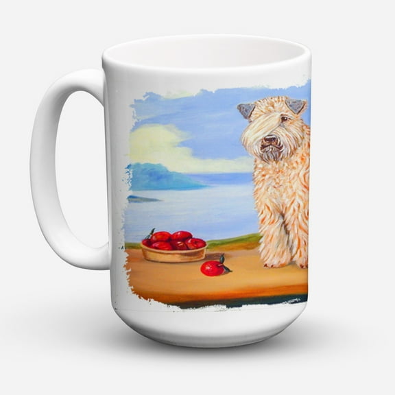 Carolines Treasures 7509CM15 Wheaten Terrier Soft Coated Coffee Mug 15 oz 15 ounce multicolor