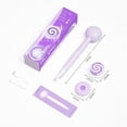 thumbnail image 3 of Electric Back Scrubber for Shower Body Brush, Waterproof Shower Body Scrubber for Cleansing, Massaging, Rechargeable Bath Brush for Kids & Adults with 2 Heads & 3 Speed Modes, Taro Purple, 3 of 9