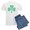 With Blue Strpe Pant, variant on CafePress - Shamrock Of Shamrocks Men's Light Pajamas - Men's Light Loose Fit Cotton Pajama Set