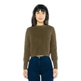 thumbnail image 2 of American Apparel Pull-Over à Manches Longues pour Femmes, Pêcheur Raccourci, Armée, Très Petit, 2 of 4