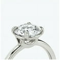 thumbnail image 2 of 1.50 Ct Round Moissanite Solitaire Wedding Ring Set\18K White Gold Plated Moissanite Bridal Ring Set\Art Deco Moissanite Silver Engagement Ring Set, 2 of 5