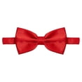 thumbnail image 2 of Joefnel Men Solid Color Bowtie Necktie Tuxedo Wedding Party Adjustable Bow Tie, 2 of 5