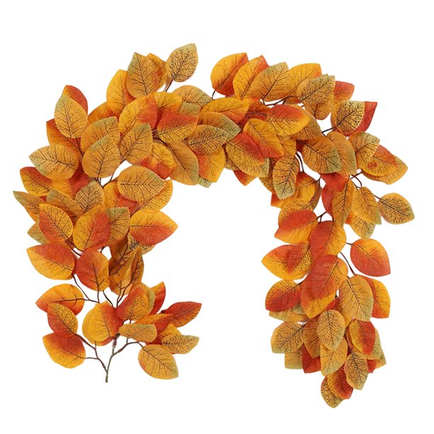 Colgante de puerta Vid artificial Suministros para fiestas de otoño Cuerda Follaje ecológico Decoración para el hogar Flores colgantes para cumpleaños