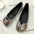 thumbnail image 5 of Ballet Flats Shoes for Women Dressy&nbsp;Silver Dance Class Tabi Ballet Slippers, 5 of 5