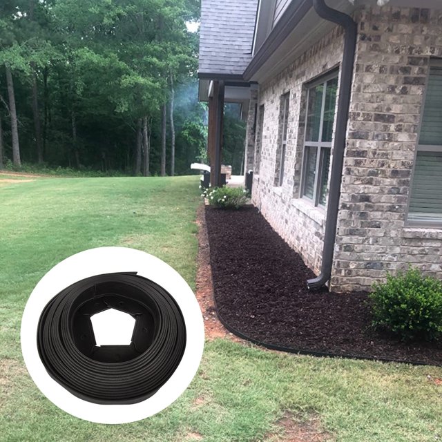 YAOMOBB Landscape Edging No Dig Lawn Fence Set Weather Resistant L shaped Design for Garden Decoration