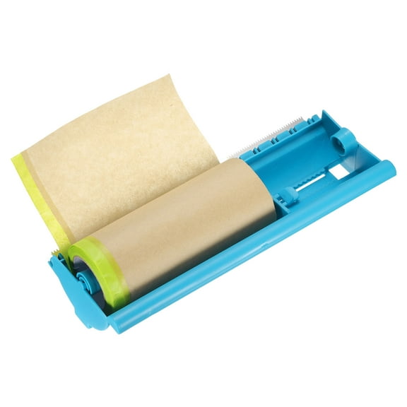 Uxcell Pre-Taped Masking Paper with Dispenser 5.9" x 39ft Brown Paper