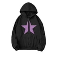 thumbnail image 2 of Vmberlty Kids Zip Up Hoodies Girl's Winter Small Print Fleece Lined Long Sleeve Hooded Zipper Sweatshirt Coats for 5-14 Years, 2 of 7
