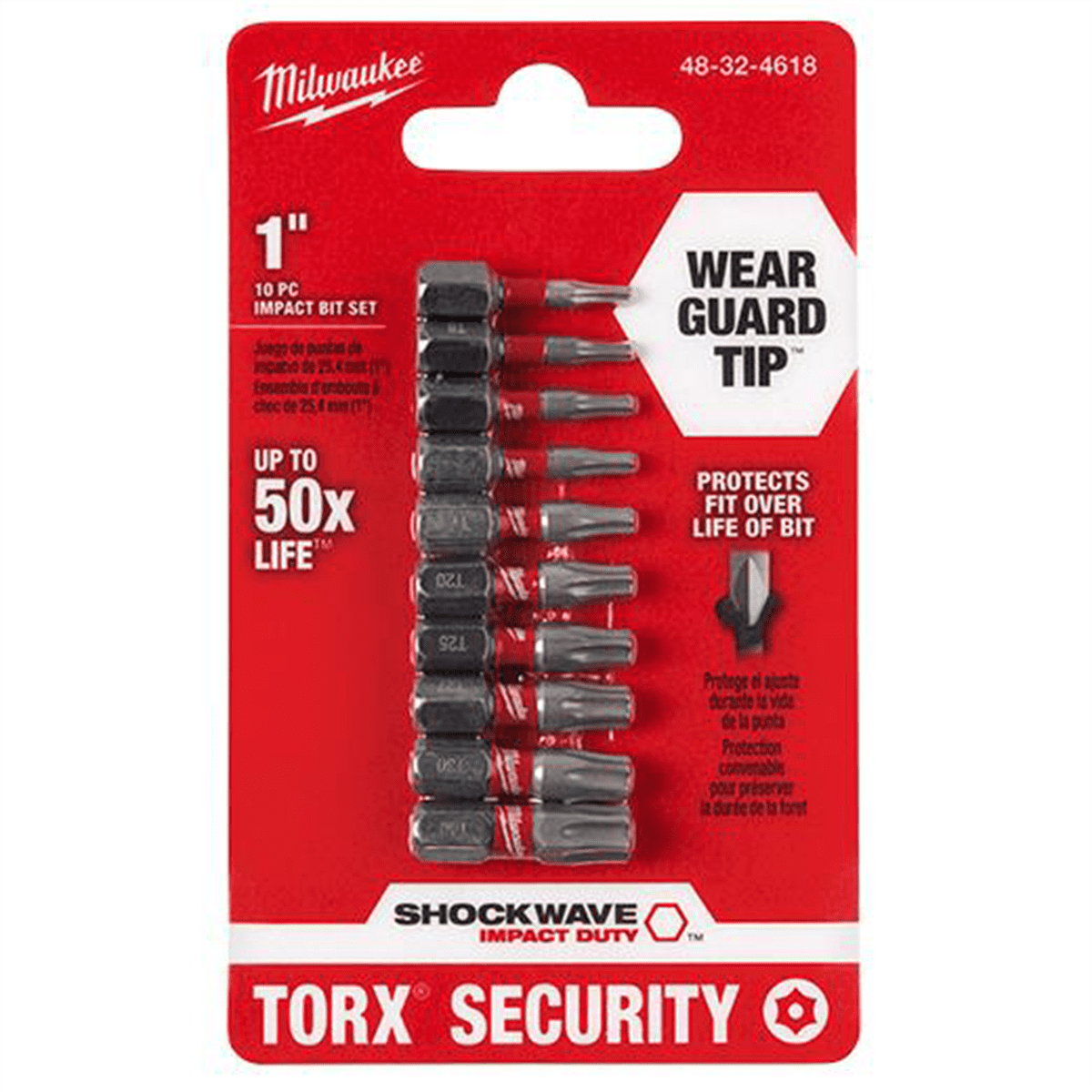 Milwaukee Tool 10-Piece SHOCKWAVE Impact Torx&reg; Security Insert Bit Sets (3 Pack)