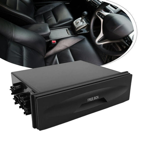 Practical and Convenient Car Storage Box Pocket Drawer Fits Single Din Pocket