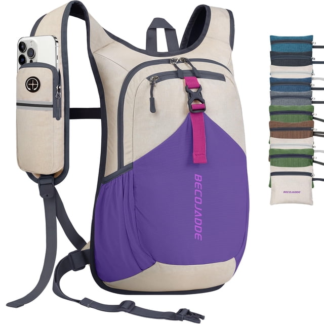 Mochila de Senderismo BECOJADDE 20L Plegable Ultraligera para Hombre y Mujer
