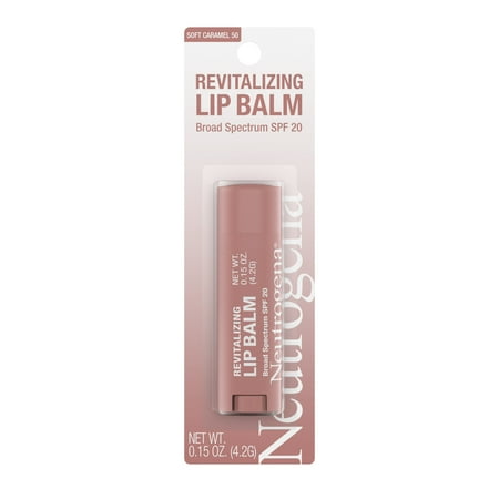 Neutrogena Revitalizing Tinted Lip Balm, SPF 20, Sheer Soft Caramel, .15 oz