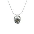 thumbnail image 2 of Delight Jewelry Two-tone Large Daisy Flower Hero Ring Charm Necklace, 18", 2 of 4