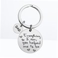 thumbnail image 2 of RENACLIPY Stylish Stainless Steel Dad Key Rings with Creative Heart Ornament and Key Holder, 2 of 8