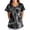 Black, variant on Print Scrub Tops Women Summer Casual Working Nurse Uniforms Comfortable Nursing Tunic with Pockets Floral Print Short Sleeve Tee Tops Workwear