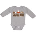 thumbnail image 3 of Inktastic Thanksgiving Here for the Food Boys or Girls Long Sleeve Baby Bodysuit, 3 of 5
