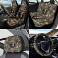 thumbnail image 2 of Garronmavis Deer Hunting Forest Car Seat Cover Full Set with Car Seat Headrest Cover/Steering Wheel Cover/Cup Pad/Gear Shift Knob and Handbrake Cover Automobile Accessories Interior 11pcs, 2 of 7