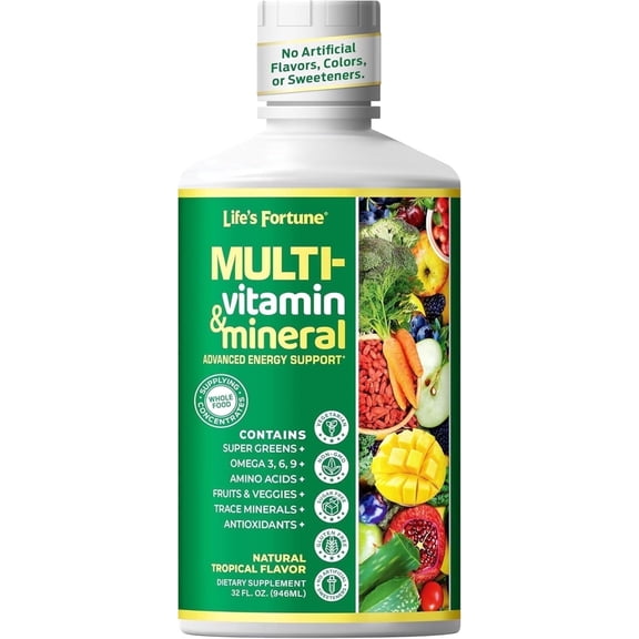 Life's Fortune Liquid Multivitamin with Minerals, 32 fl oz