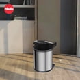 thumbnail image 6 of Hailo Compact-Box M Trash Can, 4 Gallon, Lid-Lift, Small Kitchen Bin, Steel, 6 of 11