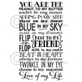 thumbnail image 2 of You Are the Peanut to My Butter, Water to My Ocean, Love of My Life Vinyl Lettering Wall Decals Size: 16.5"W x 30"H - Color: Black, 2 of 5