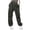 Grey, variant on TINZ Womens High Waist Parachute Pants Cargo Trousers With Pockets Plaid Casual Pants for Women Womens Clothes