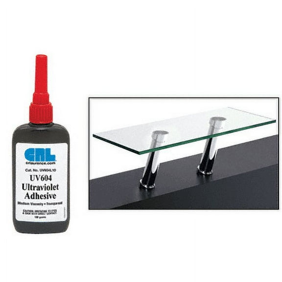 CRL UV604L10 UV604L Medium Viscosity UV/Visible Light Adhesive - 100g