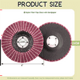 24PCS 4 Inch 240 Grit Red Nylon Fiber Flap Discs with Sandpaper,Perfect