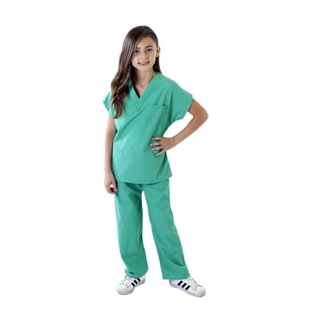 

Natural Uniforms Childrens Scrub Set-Soft Touch 8/10 Surgical Green