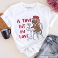 thumbnail image 6 of A Tini Bit In Love Dachshund Valentine T-Shirt, Funny Galentine Tee, 6 of 6