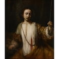 thumbnail image 3 of Rembrandt van Rijn 12x14 Black Modern Framed Museum Art Print Titled - Lucretia (1666), 3 of 5