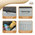 thumbnail image 4 of EHHLY 33 Gallon Deck Box, Small Outdoor Storage Box Waterproof, Lockable Secure Package Bin Delivery Box for Outside Front Porch, Delivery Driver Snack Box for Porch, Black and Grey, 4 of 8