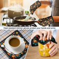 thumbnail image 5 of Pioneer Flower Floral Print Pattern 1-Pack Oven Mitts Set, Heat Resistant Kitchen Gloves, 7.7" X 12", 5 of 6